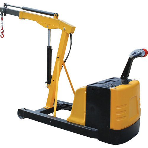 Electric Powered Floor Crane, 8.8' Lift, 1500 lbs. (0.75 tons), 44-1/4" Arm, 62-1/4" H Equipment World