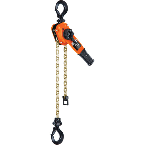 Series 653-A Ratchet Lever Hoist, 10' Lift, 3000 lbs. (1.5 tons) Capacity, Steel Chain Equipment World