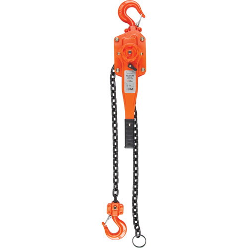Lever Hoist, 5' Lift, 2000 lbs. (1 tons) Capacity, Alloy Steel Chain Equipment World