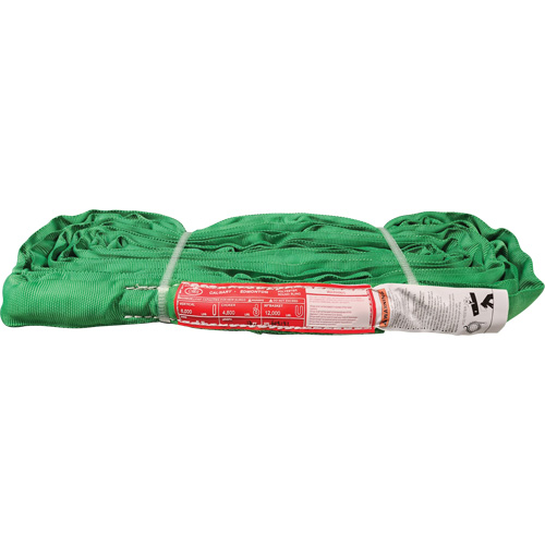 Polyester Round Sling, Green, 12' L, 6000 lbs. Vertical Load Equipment World