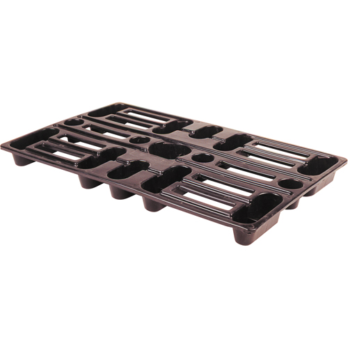 Plastic Pallets, 4-Way Entry, 24" L x 15" W x 1-1/2" H Equipment World
