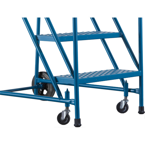 CSA-Certified Rolling Step Ladder, 4 Steps, 22" Step Width, 37" Platform Height, Steel Equipment World