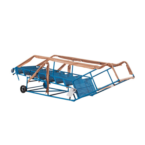 Escabeau roulant certifi&eacute; CSA avec marche verrouillable, 8 marches, Largeur de la marche 30", Hauteur de la plateforme 72", Acier Equipment World