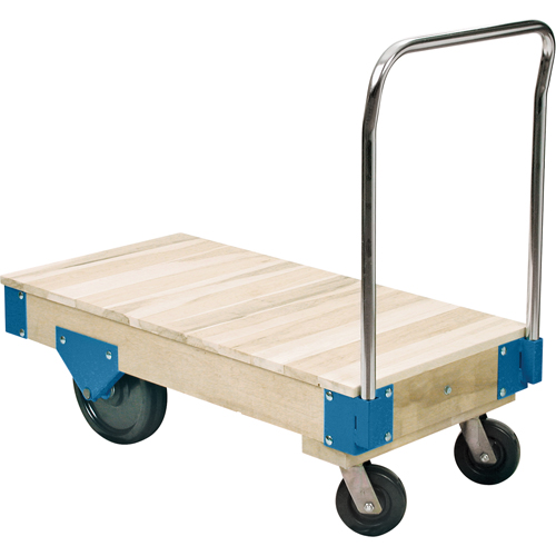 Platform Trucks - All Wood Deck Platform Trucks, 48" L x 24" W, 3000 lbs. Capacity, Nylon Casters Equipment World