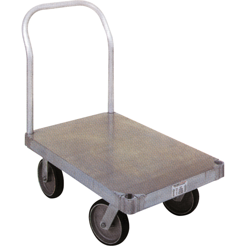 Aluminum Platform Truck, 30" W x 60" L, 2000 lbs. Cap., Rubber Wheels Equipment World