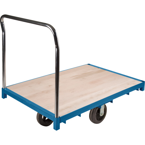 Heavy-Duty Platform Truck, 48" L x 24" W, 2000 lbs. Capacity, Rubber Casters Equipment World