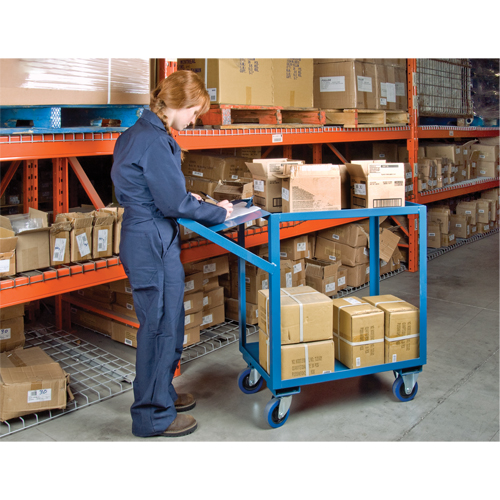 Order Picking Carts, 36" H x 18" W x 46" D, 2 Shelves, 1200 lbs. Capacity Equipment World