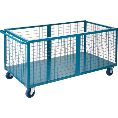 Wire Mesh Box Truck, Steel, 75" L x 30" W x 31.5" H, 30 cu. ft. Volume, 1200 lbs. Capacity Equipment World