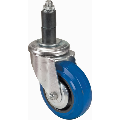 Rubber Stem Caster, Swivel, 4" (101.6 mm) Dia. Equipment World