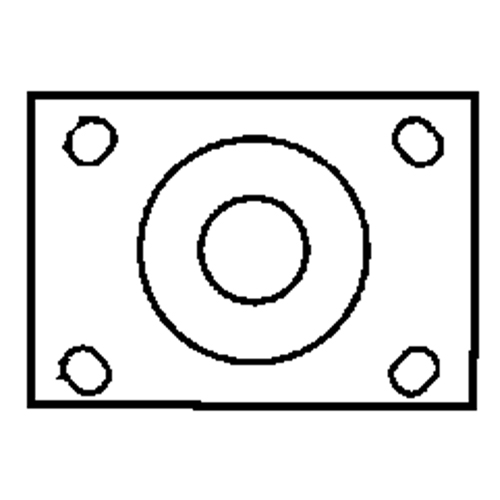 Total Locking Caster, Swivel with Brake, 6" (152.4 mm), Rubber, 450 lbs. (204 kg.) Equipment World