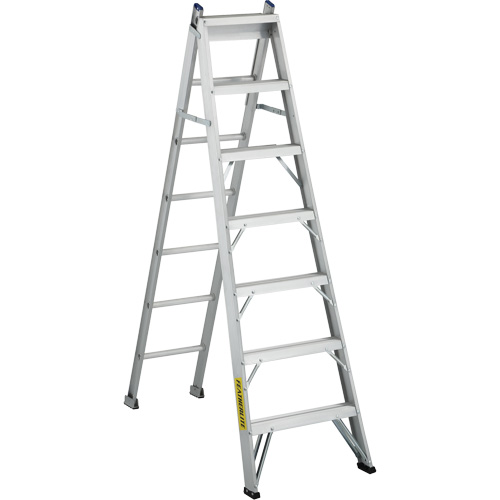 2700 Series Industrial Duty Multi-Way Ladders, 7', Aluminum, 250 lbs. Cap., ANSI 1, CSA 1 Equipment World