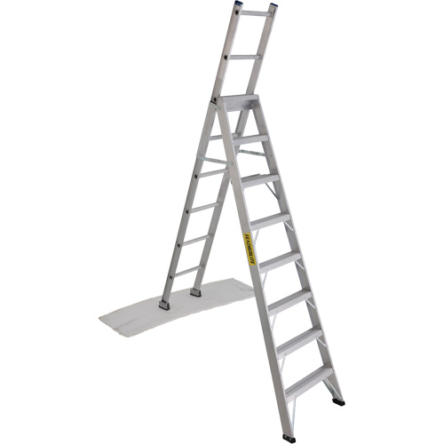 2700 Series Industrial Duty Multi-Way Ladders, 8', Aluminum, 250 lbs. Cap., ANSI 1, CSA 1 Equipment World