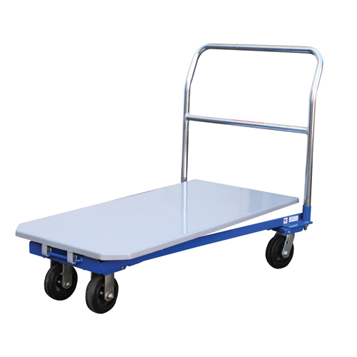 Platform Cart, 48" L x 24" W, 1500 lbs. Capacity, Mold-on Rubber Casters Equipment World