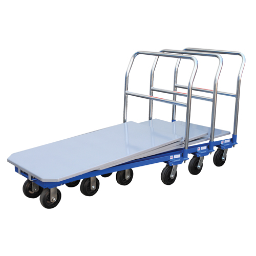 Platform Cart, 48" L x 24" W, 1500 lbs. Capacity, Mold-on Rubber Casters Equipment World