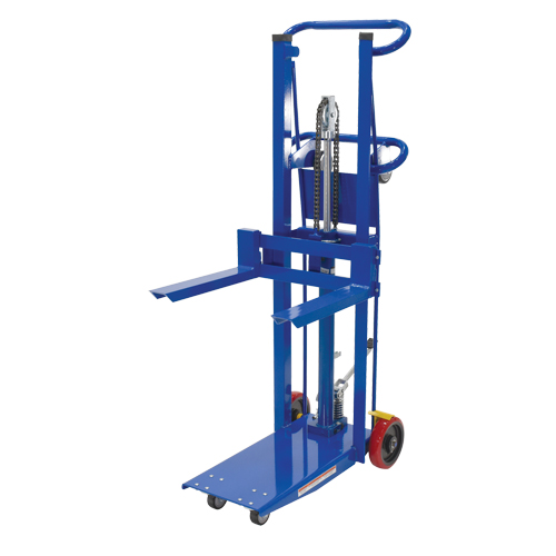 Platform Lift Stacker, Foot Pump Operated, 750 lbs. Capacity, 52" Max Lift Equipment World