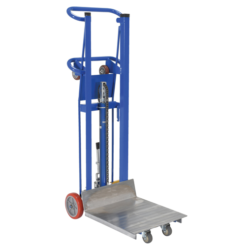 Hydra Lift Platform Stacker, Foot Pump Operated, 750 lbs. Capacity, 52" Max Lift Equipment World