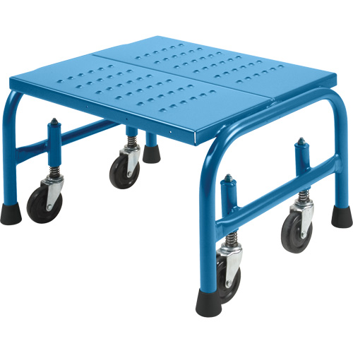 Rolling Step Stand 20 X 16 X 12, 1 Steps, 18" Step Width, 12" Platform Height, Steel Equipment World