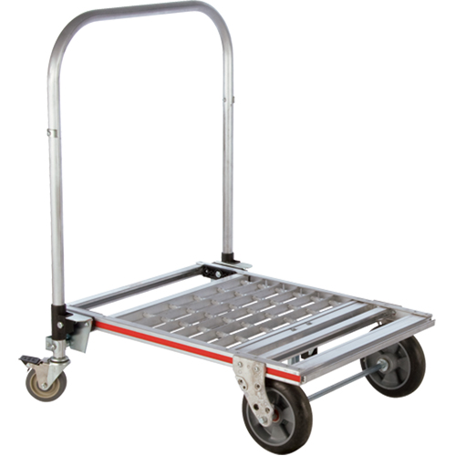 Chariot &agrave; plateforme repliable &agrave; quatre roues, Aluminium, 750 lb, 31" lo x 23-1/4" la, Hauteur 39" Equipment World