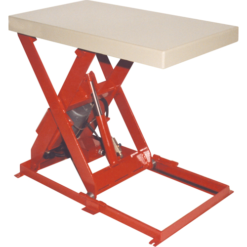 Table &eacute;l&eacute;vatrice &agrave; ciseaux, Acier, 36" lo x 20" la, Capacit&eacute; 1100 lb Equipment World
