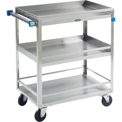 Chariots avec barres de retenue, 3 Tiers, 19" la x 34-3/4" h x 31" p, Capacit&eacute; 500 lb Equipment World