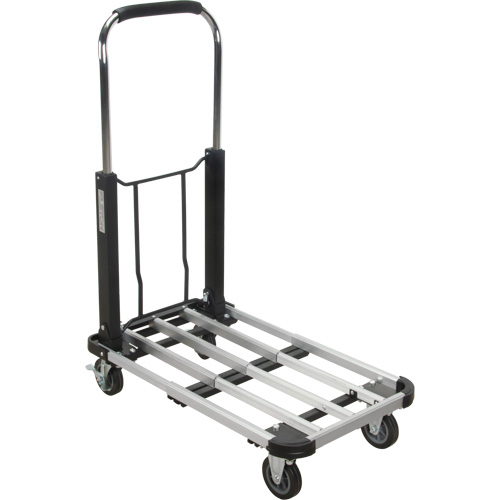 Foldable Platform Trucks, Aluminum, 300 lbs., 28" L x 16" W, 32" High Equipment World