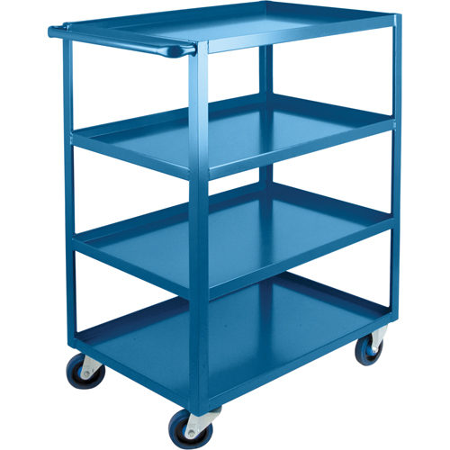 Chariots &agrave; tablettes robustes, 4 Tiers, 24" la x 48" h x 39" p, Capacit&eacute; 1200 lb Equipment World