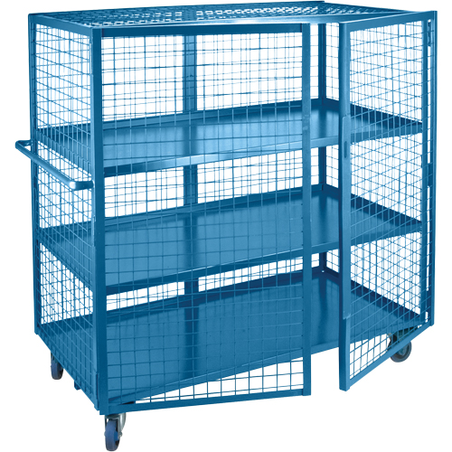 Wire Mesh Truck, 3 Tiers, 75" L x 32" W x 62.5" H, 1200 lbs. Cap. Equipment World