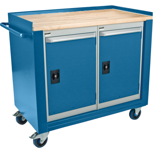 Industrial Duty Mobile Service Workbenches, Wood Surface Equipment World