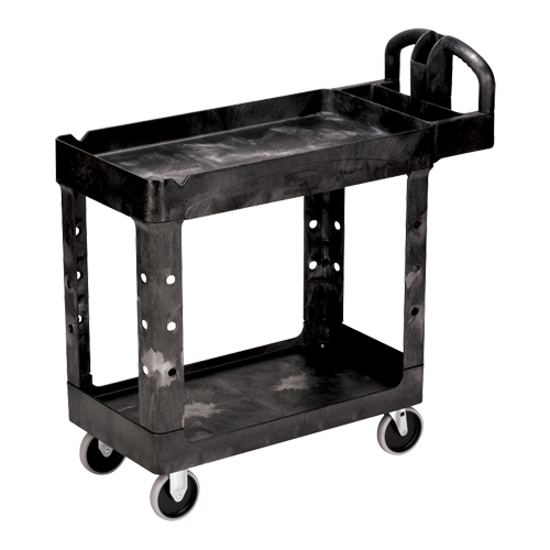 Heavy Duty Utility Cart - 4500-88, 2 Tiers, 17-1/8" x 33-1/4" x 39", 500 lbs. Capacity Equipment World