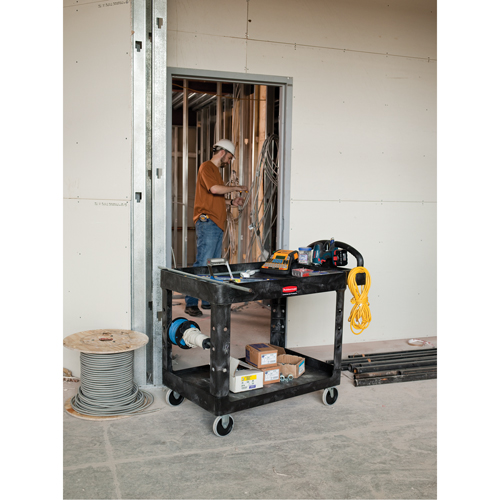 Heavy Duty Utility Cart - 4500-88, 2 Tiers, 17-1/8" x 33-1/4" x 39", 500 lbs. Capacity Equipment World