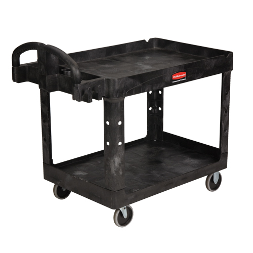 Heavy Duty Utility Cart - 4520-88, 2 Tiers, 25-1/4" x 39" x 44", 500 lbs. Capacity Equipment World