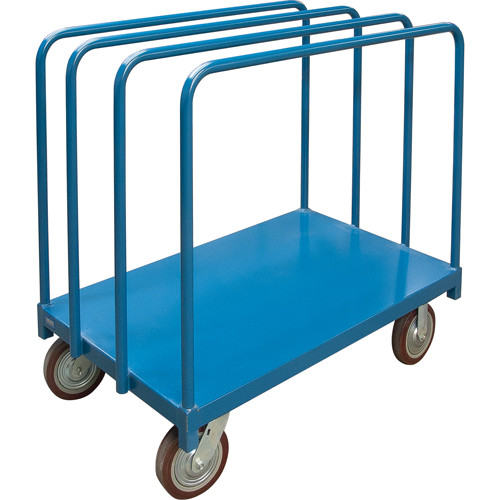 Single Level Rails Heavy-Duty Panel Mover Truck, 48" x 30" x 45", 2500 lbs. Capacity Equipment World