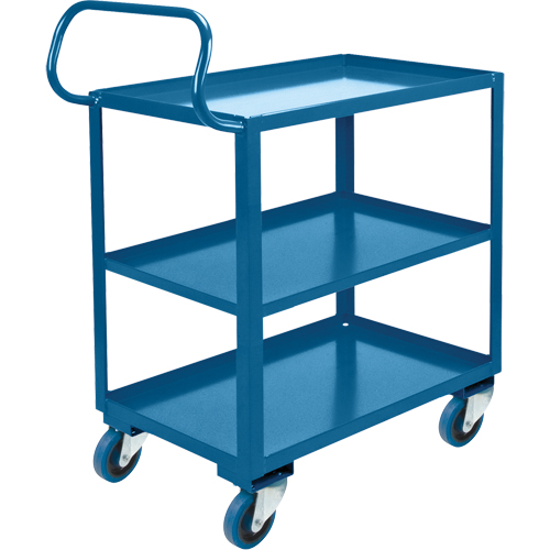 Ergonomic Shelf Truck, 800 lbs. Capacity, Steel, 20" W x 37" H x 32" D, Lip Up Equipment World