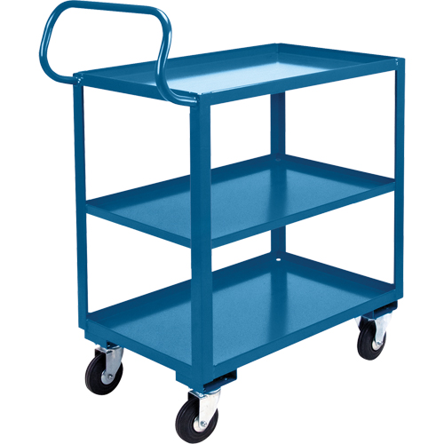 Ergonomic Shelf Truck, 800 lbs. Capacity, Steel, 20" W x 37" H x 32" D, Lip Up Equipment World
