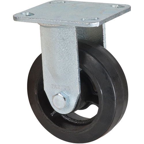 Mold-on Caster, Rigid, 5" (127 mm), Rubber, 440 lbs. (199 kg.) Equipment World