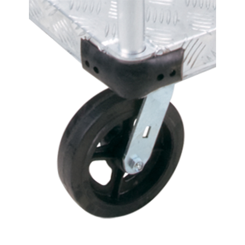 Aluminum Platform Truck, 24" W x 36" L, 2000 lbs. Cap., Mold-on Rubber Wheels Equipment World