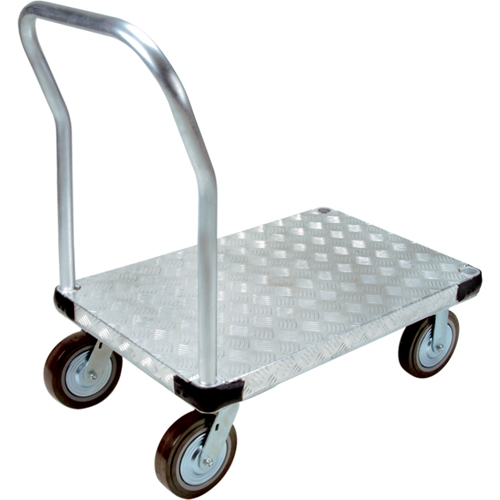 Aluminum Platform Truck, 24" W x 36" L, 4000 lbs. Cap., Polyurethane Wheels Equipment World