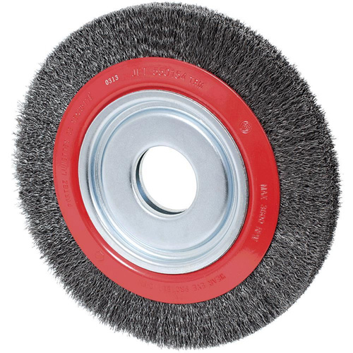 101K-5C Crimped Wire Wheel, 12" Dia., 0.02" Fill, 2" Arbor Equipment World