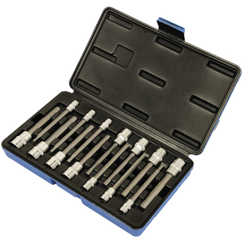 SAE/Metric Socket Set, Hex, 1/4"/3/8" Drive, 14 Pcs Equipment World