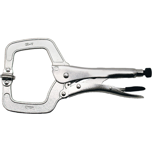 Super Heavy-Duty Locking C-Clamp with Swivel Pad, 11" (279 mm) Capacity Equipment World