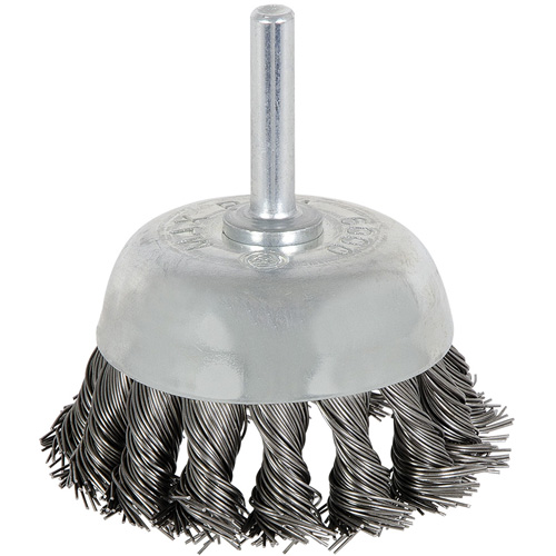 8046 Shaft Mounted Knot Twisted Cup Brush, 1-1/8" Dia. Equipment World