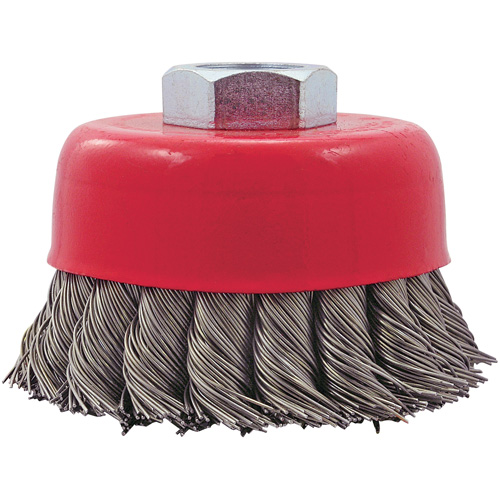 CK3201T Knotted Twist Wire Cup Brush, 3" Dia. x 5/8"-11 Arbor Equipment World