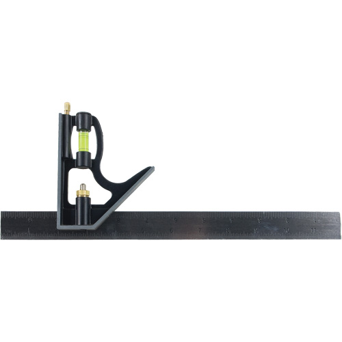 Combination Square, 12" L, Stainless Steel, Plain Equipment World