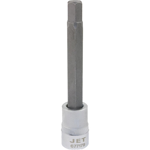 Bit Socket, Hex, 10 mm x 4" L, 3/8" Drive Equipment World