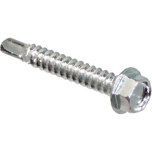 Self Drill Hex Washer, 1" x 10" L, Zinc Plated Equipment World