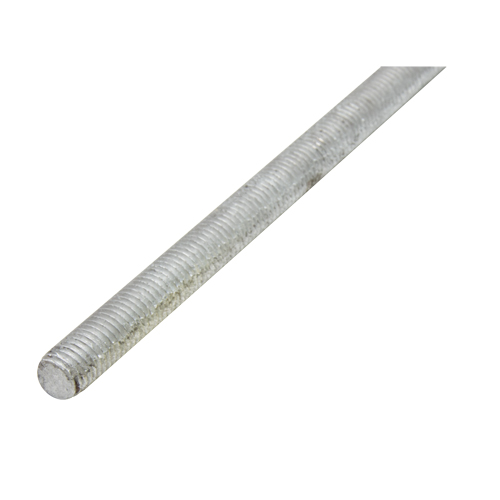 Threaded Rod, 1/4"-20, 36" L, Galvanized, Grade 2 Grade Equipment World