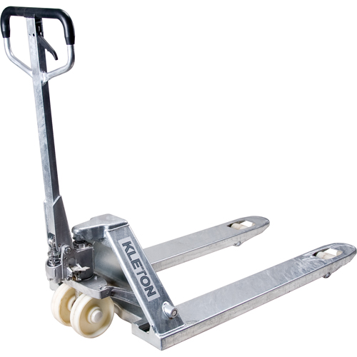 Manual Pallet Trucks, Galvanized, 48" L x 27" W, 5500 lbs. Capacity Equipment World