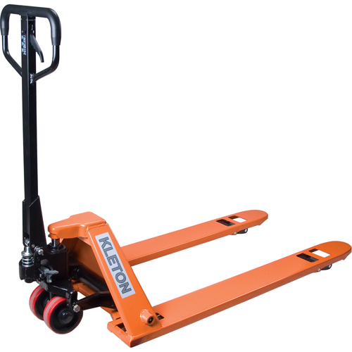 Low Profile Hydraulic Pallet Trucks, 48" L x 27" W, 3300 lbs. Cap. Equipment World