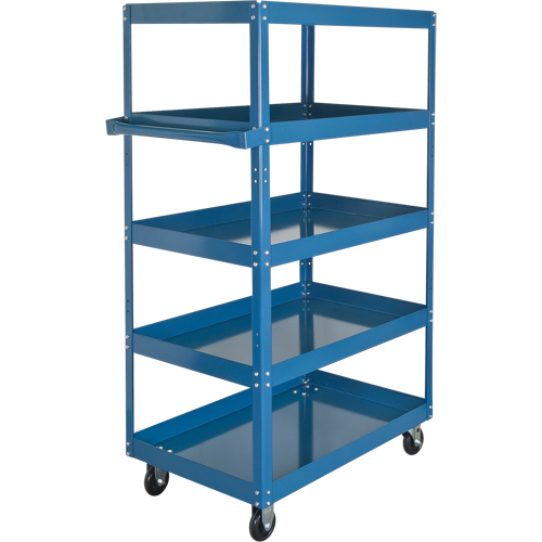 Shelf Carts , 5 Tiers, 18" W x 61" H x 30" D, 900 lbs. Capacity Equipment World