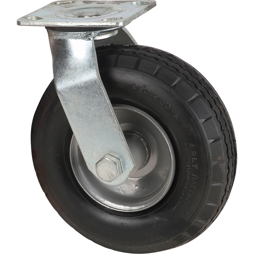 Pneumatic Casters, Swivel, 8" (203.2 mm), Pneumatic, 350 lbs. (158.8 kg.) Equipment World